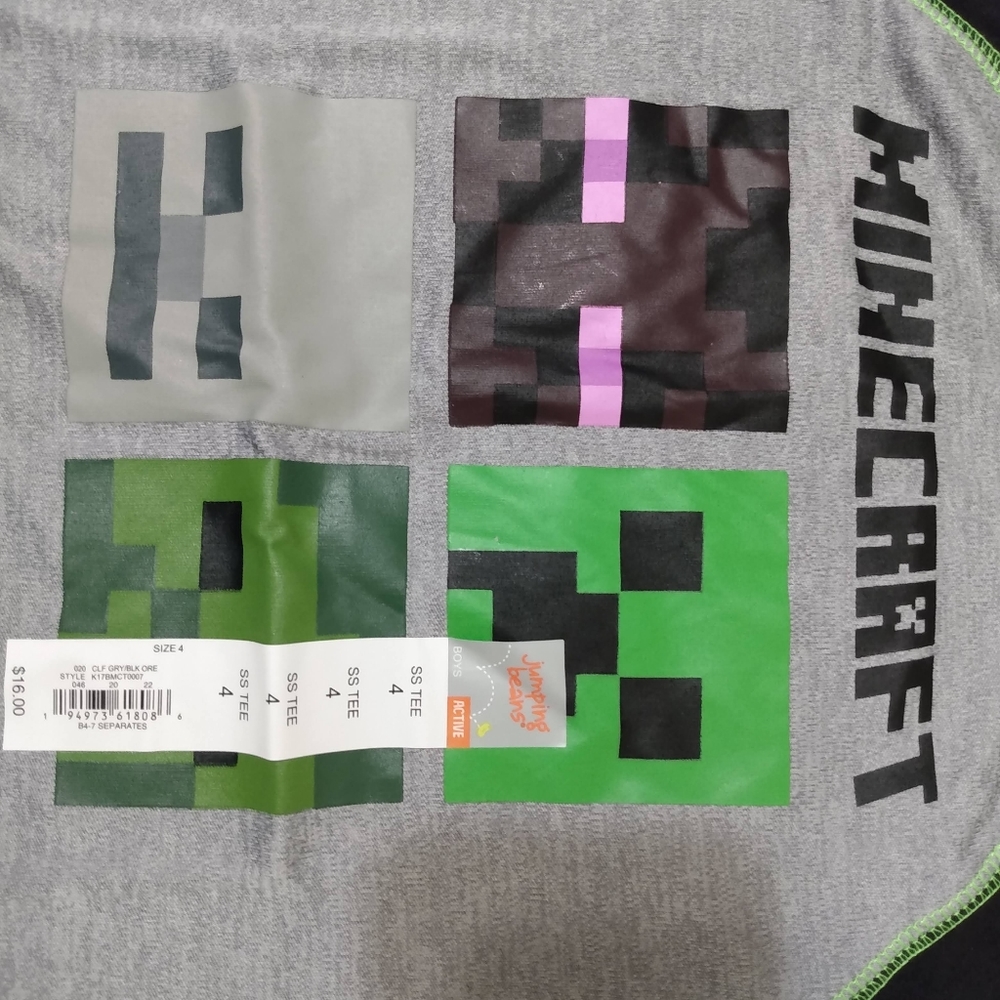 Minecraft Active Tee - Picture 2 of 3